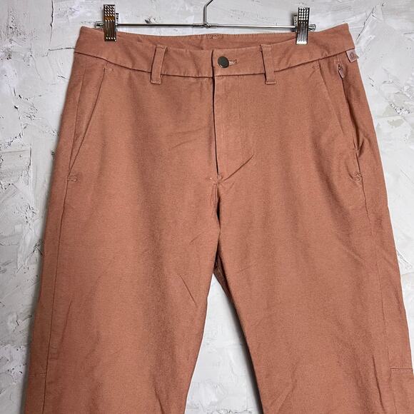 Lululemon Commission Pant Slim MEN 31 x 31 Earth Dye Clay ABC Cotton Chino Pant - Picture 8 of 12